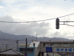 ２回目の雪が　金北山に