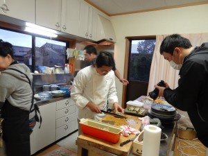 創作料理に椿オイル